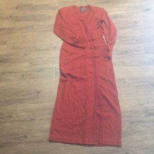 COPY - Carole Little Brick colored sweater dress  size M